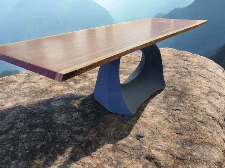 Tigerwood Dining Table _ AI Background (1)